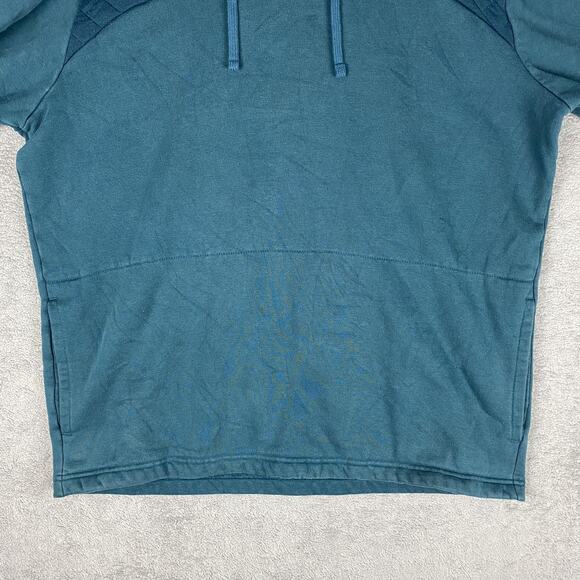 Columbia Hoodie Pullover Mens Large Blue Quilted Hood Outdoor Activewear AM5304 - Picture 6 of 16